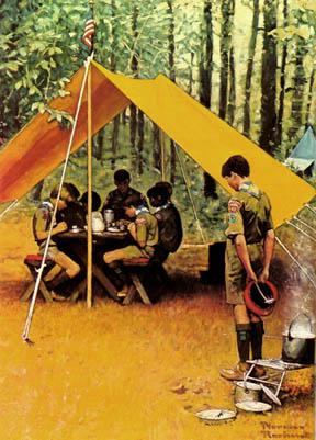 Praying over meal BSA