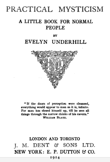 Practical Mysticism Underhill